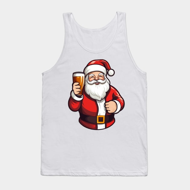 Santa Beer - Merry Christmas! Tank Top by Newtaste-Store